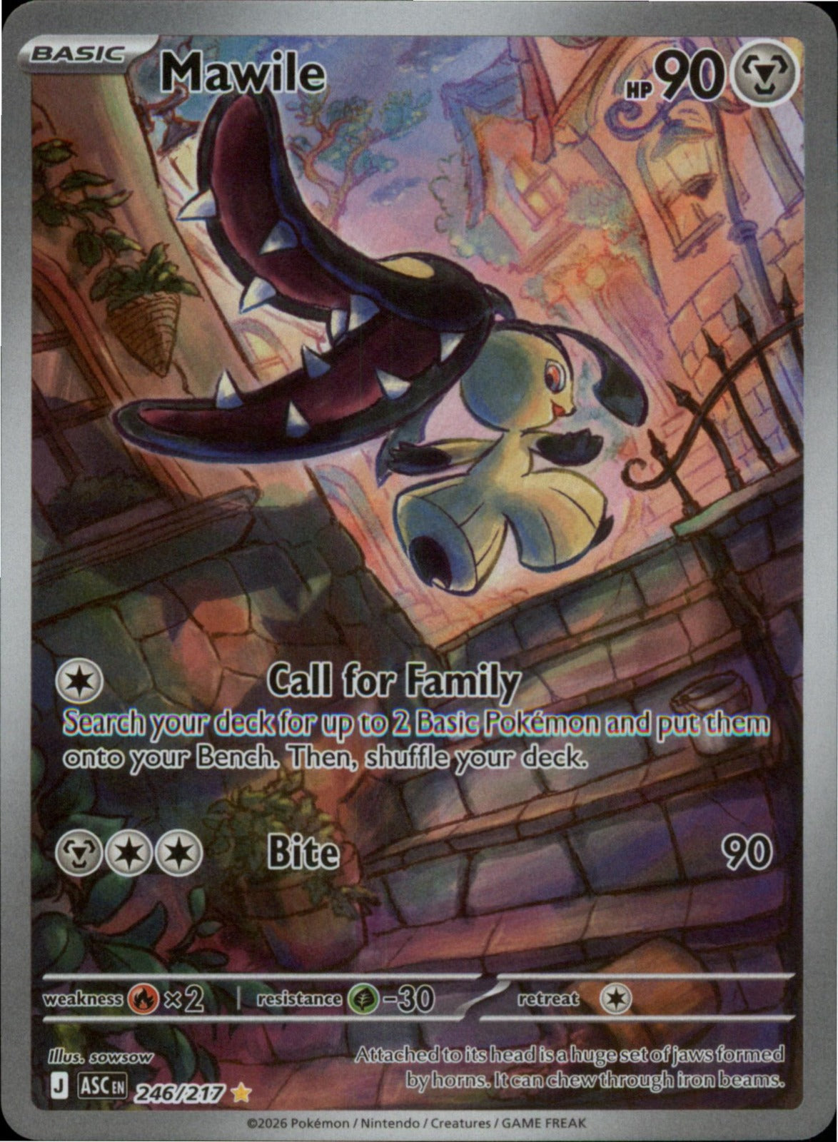 Pokemon Mawile Illustration Rare ME: Ascended Heroes 246/217 NM Holo