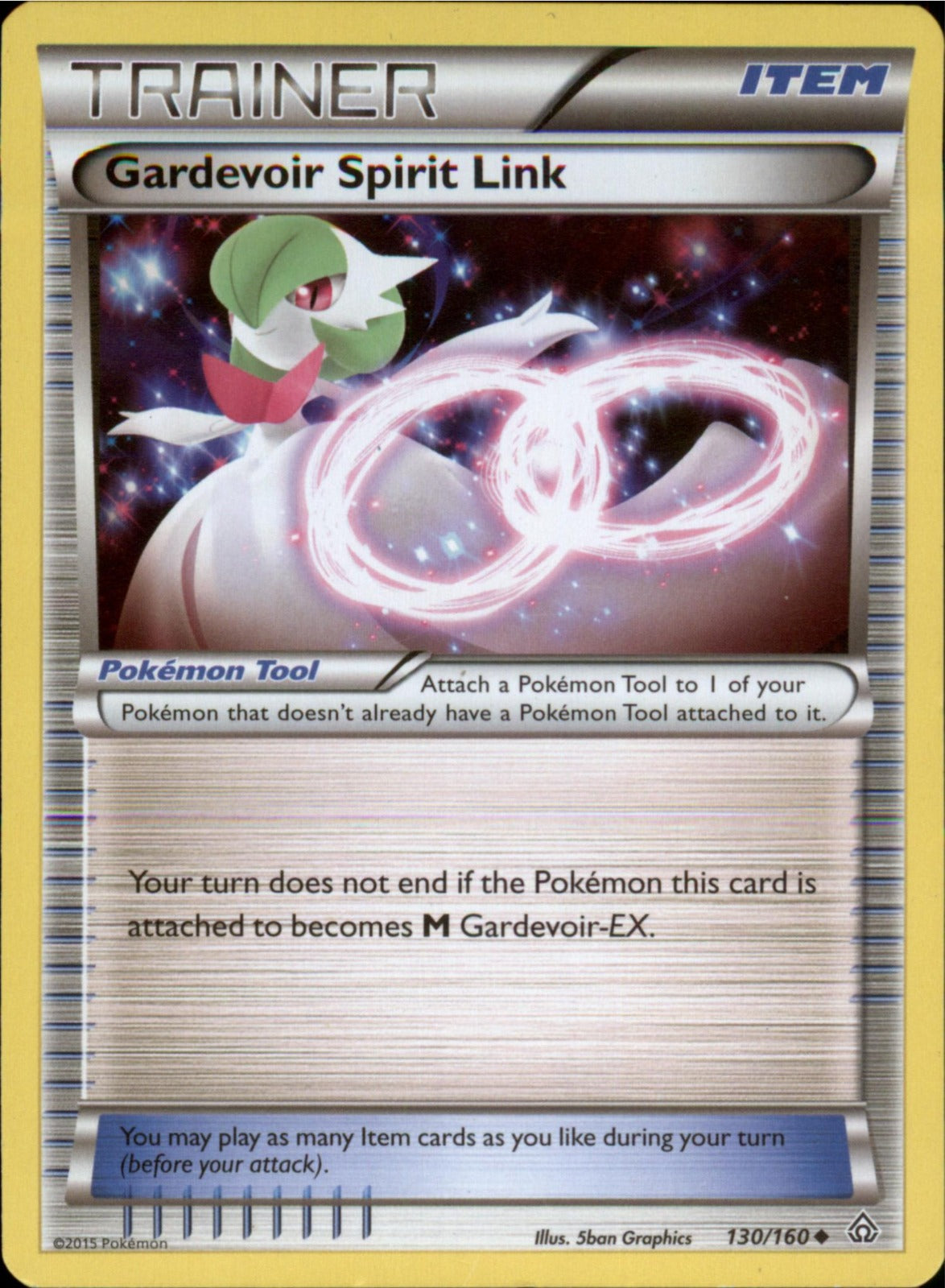 Pokemon Gardevoir Spirit Link Uncommon XY - Primal Clash 130/160 LP
