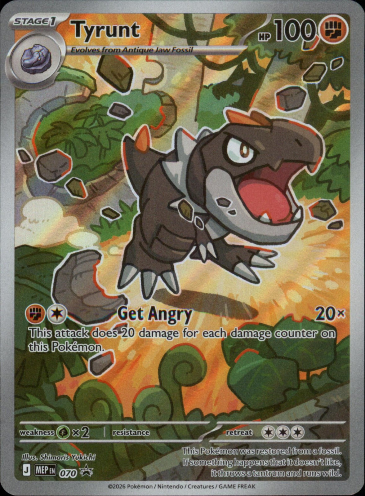 Pokemon Tyrunt Promo ME: Mega Evolution Promo 070 NM Holo