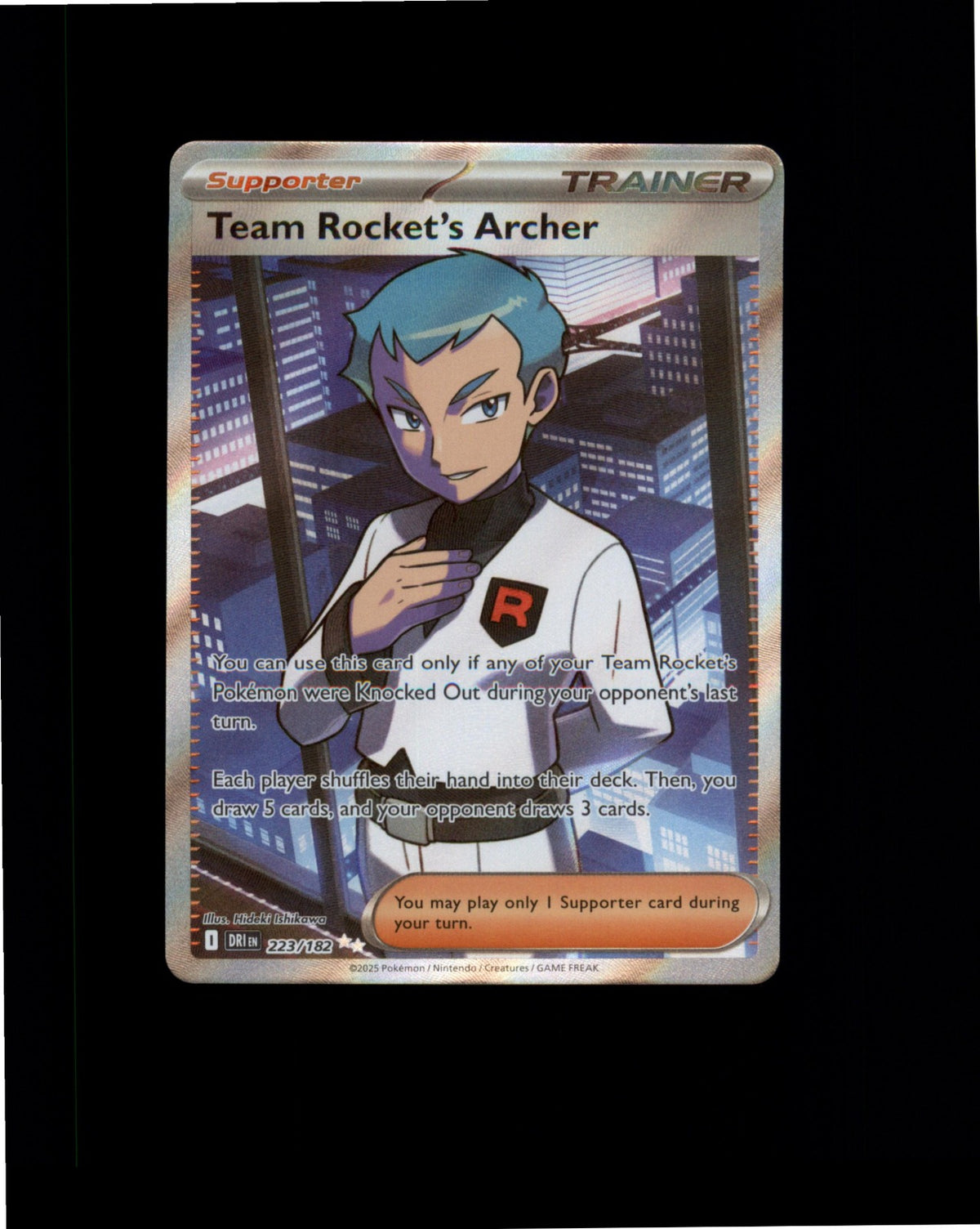 Pokemon Team Rocket's Archer - Ultra Rare SV10: Destined Rivals 223/182 NM