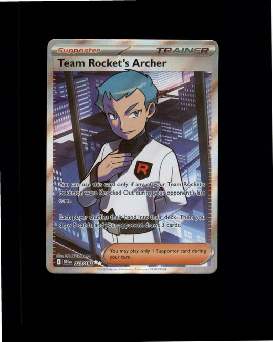 Pokemon Team Rocket's Archer - Ultra Rare SV10: Destined Rivals 223/182 NM