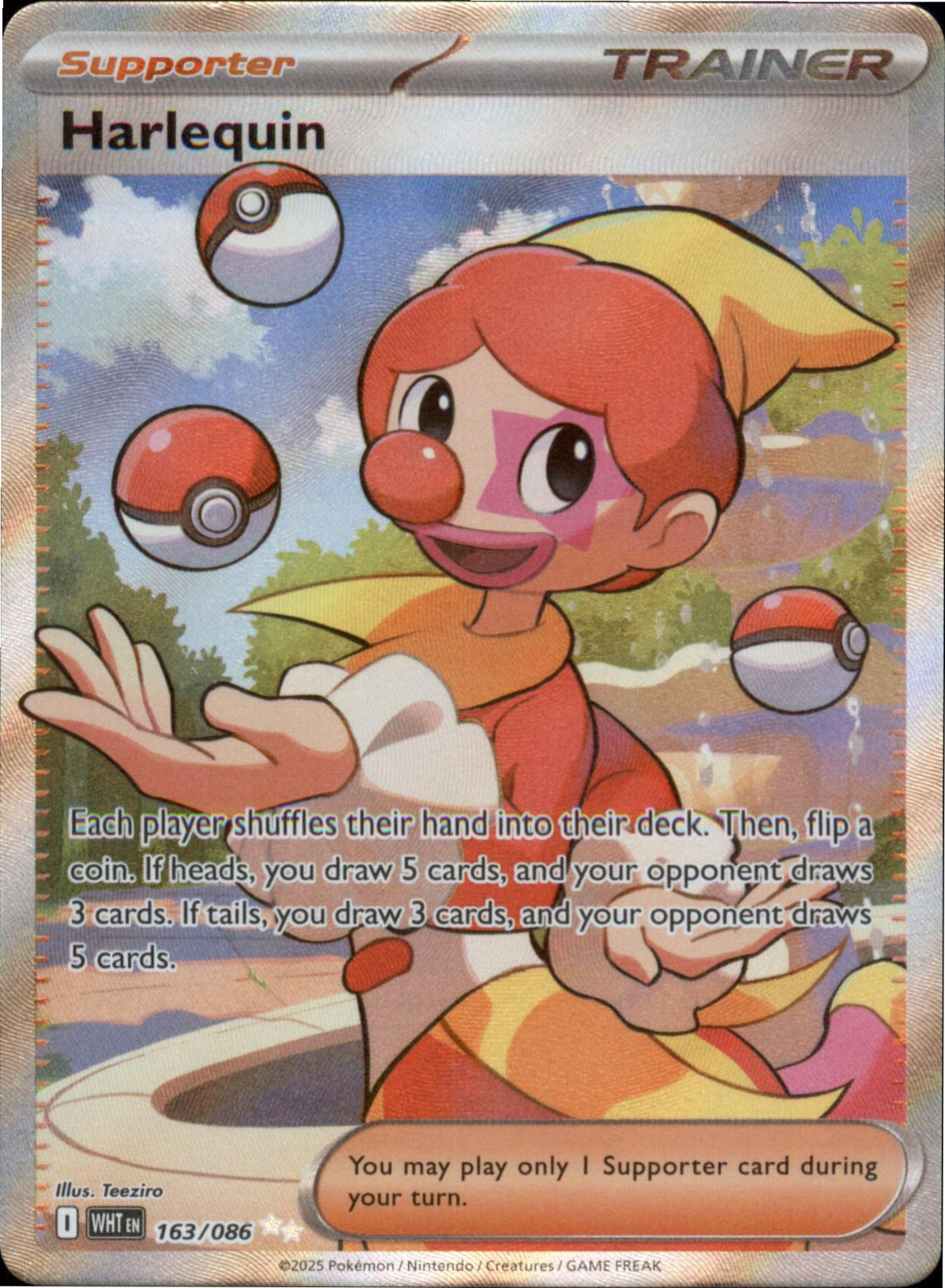 Pokemon Harlequin Ultra Rare SV: White Flare 163/086 NM Holo