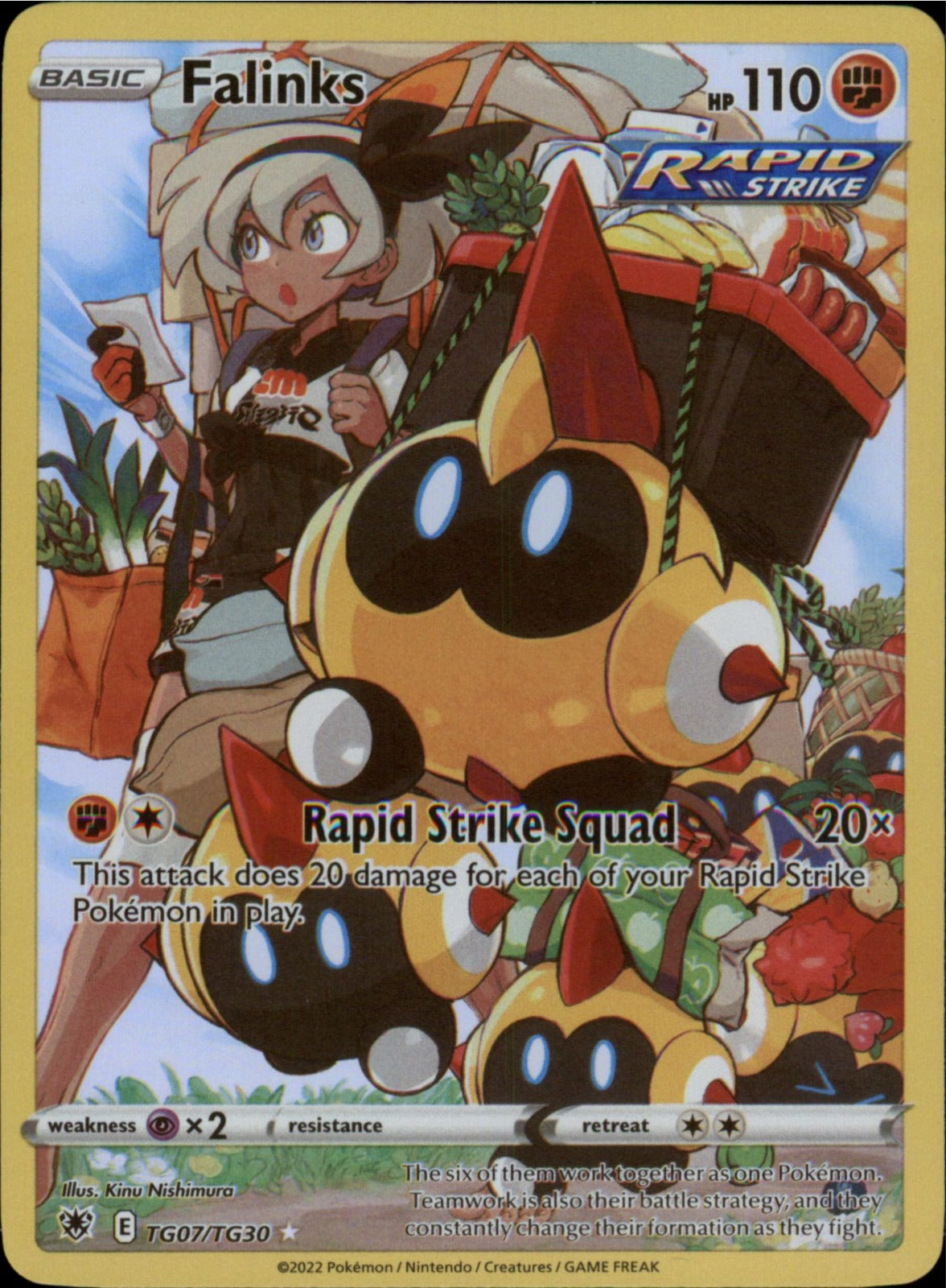 Pokemon Falinks UR SWSH10: Astral Radiance Trainer Gallery TG07/TG30 NM Holo