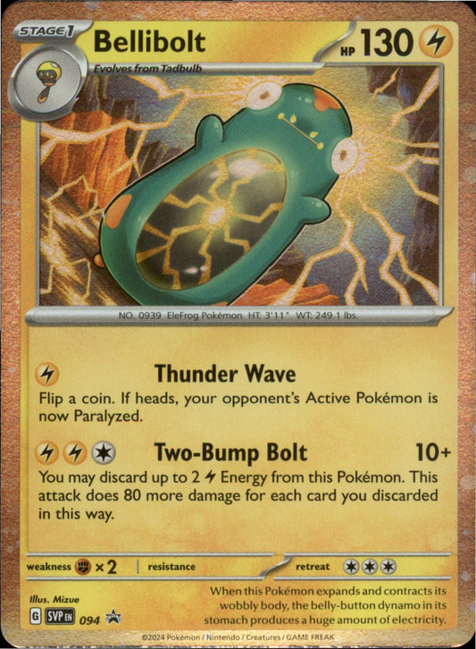 Pokemon Bellibolt Promo SV: Scarlet & Violet Promo Cards 094 NM Holo