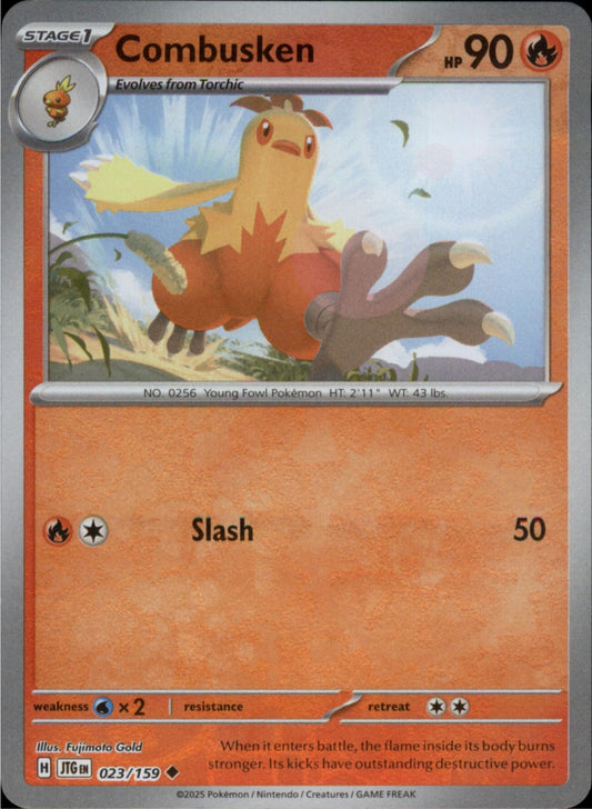 Pokemon Combusken Uncommon SV09: Journey Together 023/159 NM Reverse Holo