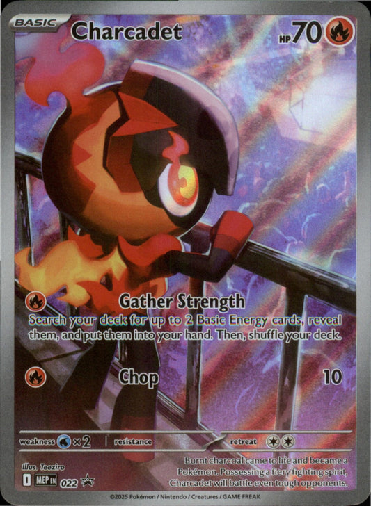 Pokemon Charcadet Promo ME02: Phantasmal Flames 022 NM Holo
