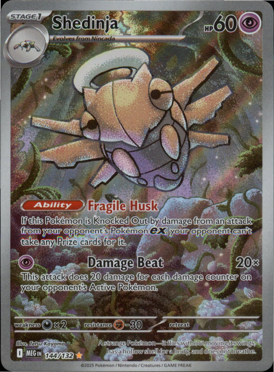 Pokemon Shedinja Illustration Rare ME01: Mega Evolution 144/132 NM Holo