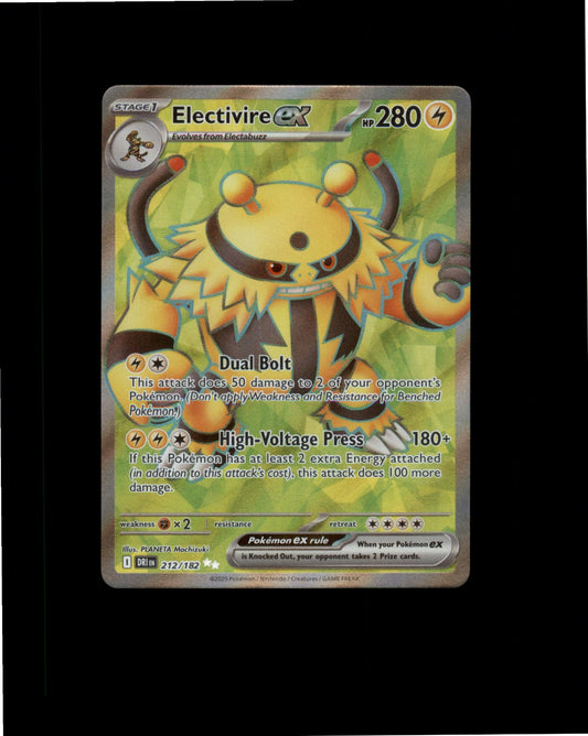 Pokemon Electivire ex - Ultra Rare SV10: Destined Rivals 212/182 NM