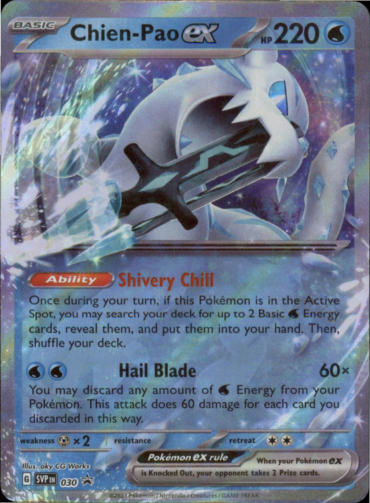 Pokemon Chien-Pao ex Promo SV: Scarlet & Violet Promo Cards 030 NM Holo