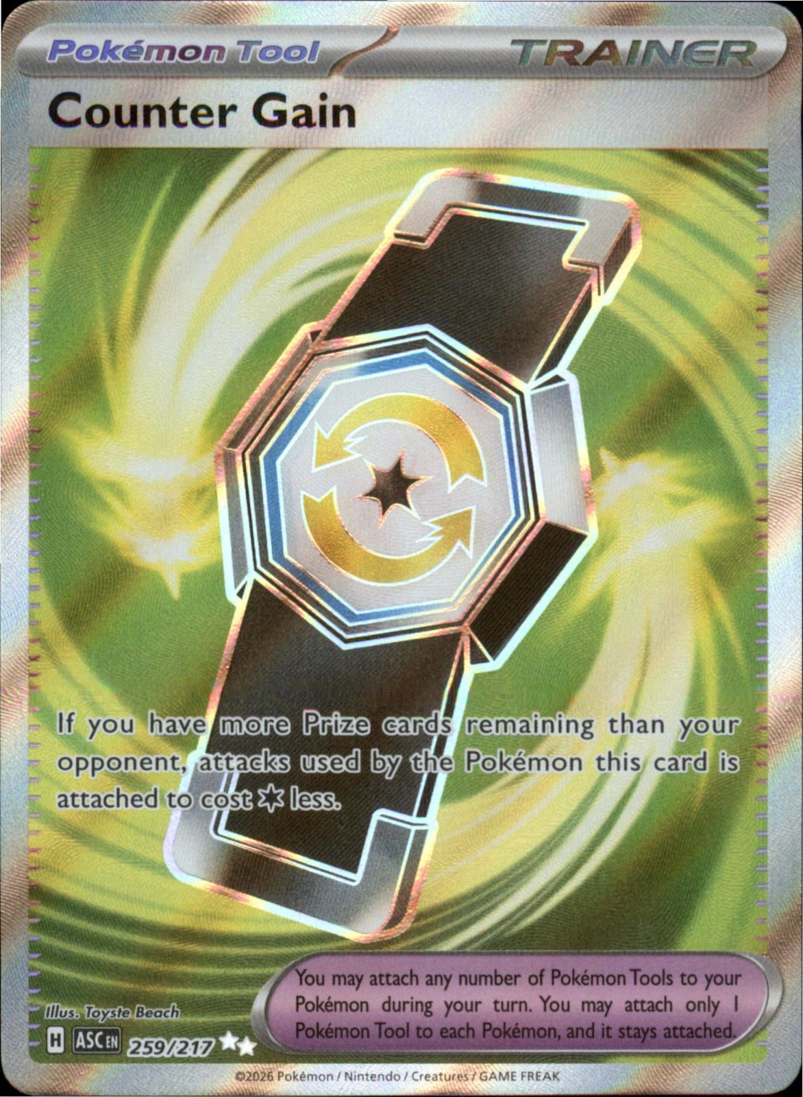 Pokemon Counter Gain Ultra Rare ME: Ascended Heroes 259/217 NM Holo