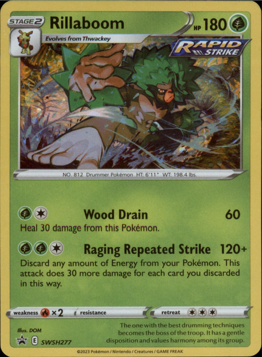 Pokemon Rillaboom Promo SWSH: Sword & Shield Promo Cards SWSH277 NM