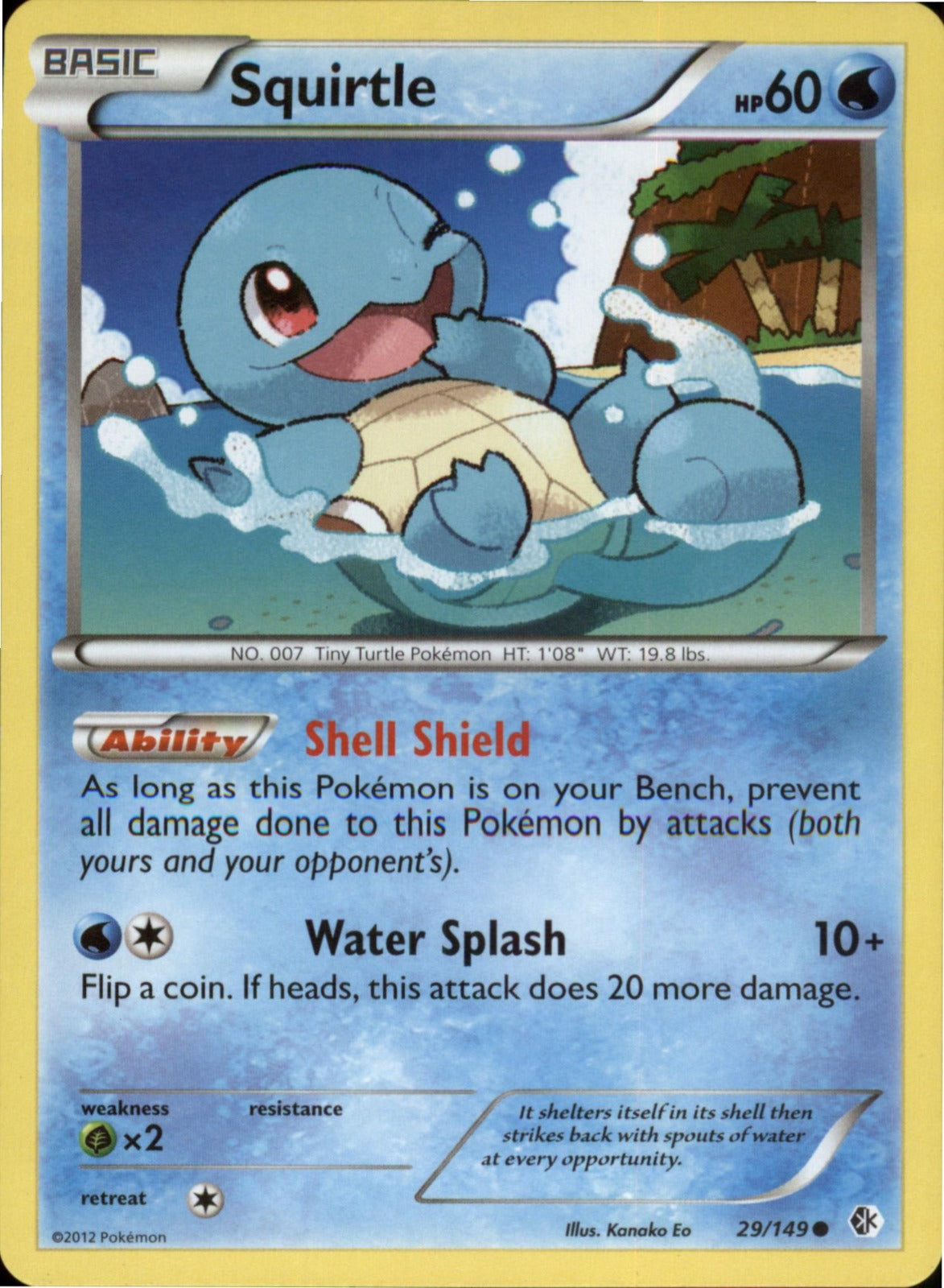 Pokemon Squirtle Common Boundaries Crossed 29/149 NM