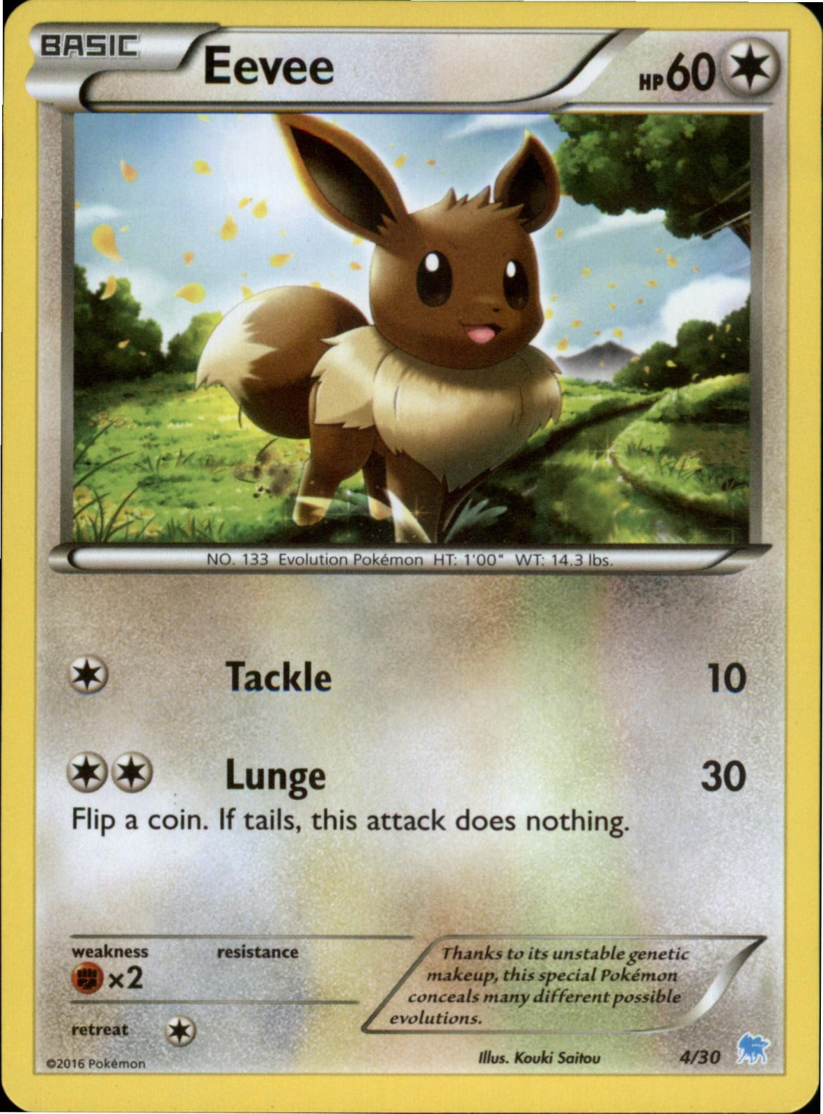 Pokemon Eevee Common XY - Ancient Origins 63/98 LP