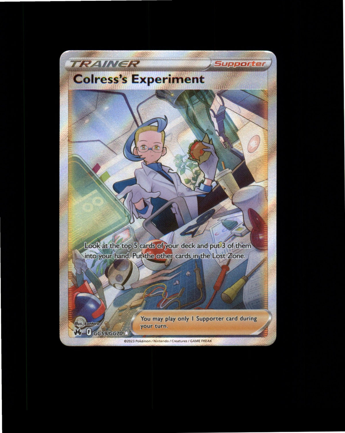 Pokemon Colress's Experiment Ultra Rare SWSH: Crown Zenith: Galarian Gallery NM