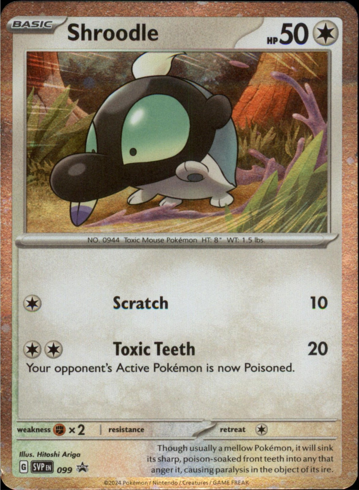 Pokemon Shroodle Promo SV: Scarlet & Violet Promo Cards 099 NM Holo