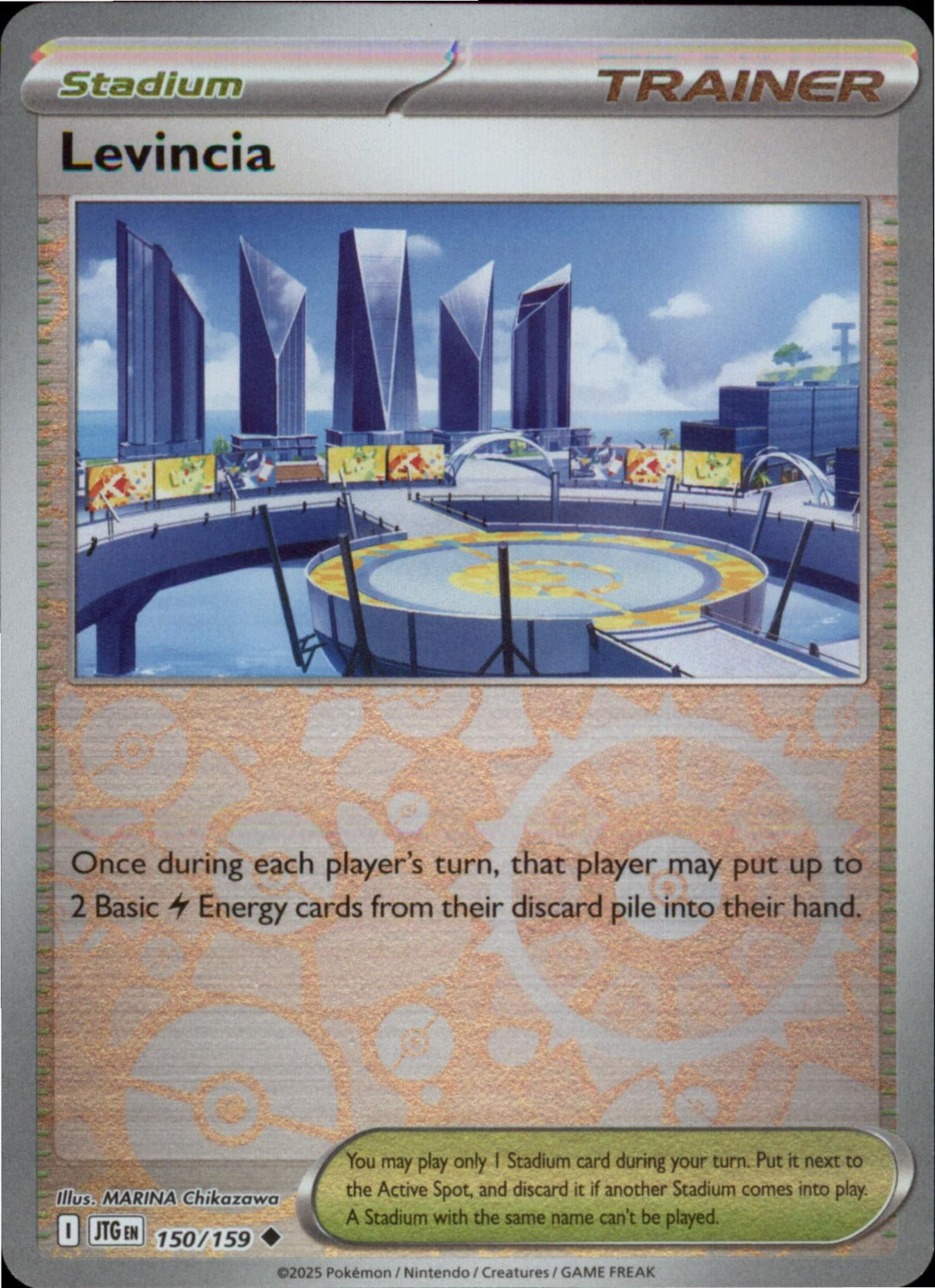 Pokemon Levincia Uncommon SV09: Journey Together 150/159 NM Reverse Holo