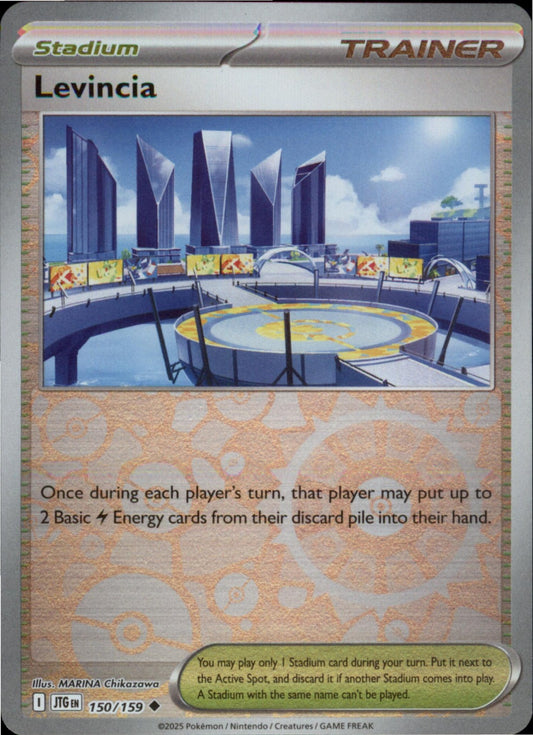 Pokemon Levincia Uncommon SV09: Journey Together 150/159 NM Reverse Holo