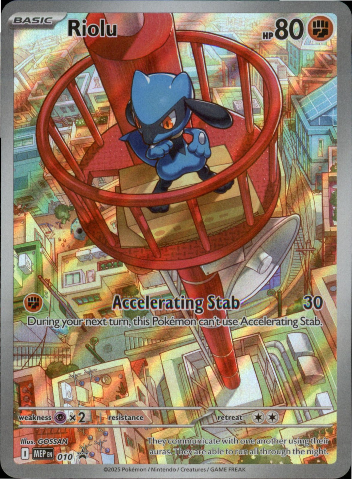 Pokemon Riolu Promo ME: Mega Evolution Promo 010 NM Holo