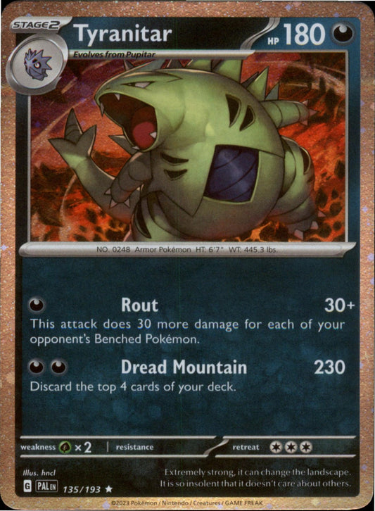 Pokemon Tyranitar - (Cosmo Foil) Promo  135/193 NM Holo