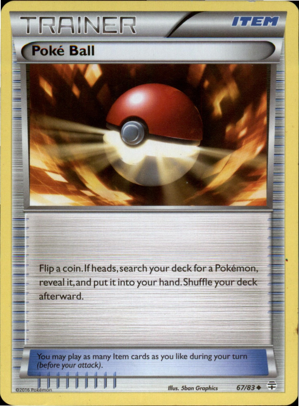 Pokemon Poke Ball Uncommon Generations 67/83 LP
