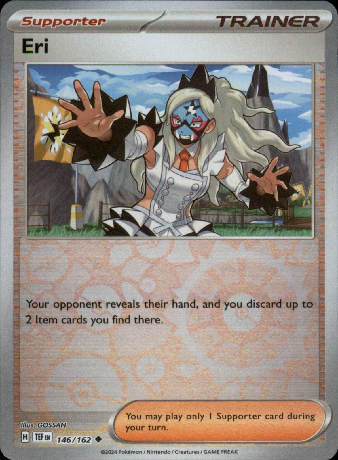 Pokemon Eri Uncommon SV05: Temporal Forces 146/162 NM Reverse Holo