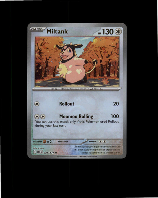 Pokemon Miltank (Master Ball Pattern) Common SV: Prismatic Evolutions 081/131 NM
