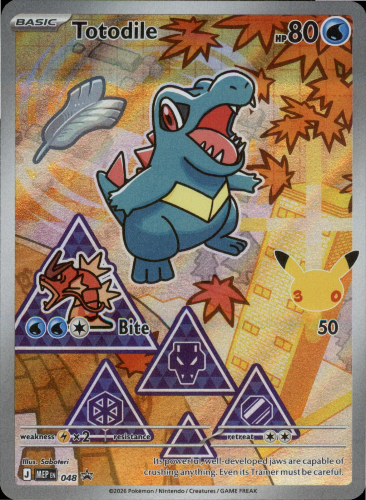 Pokemon Totodile Promo ME: Mega Evolution Promo 048 NM Holo