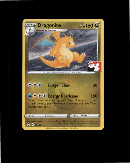 Pokemon Dragonite - Rare Prize Pack Series Cards 131/195 NM