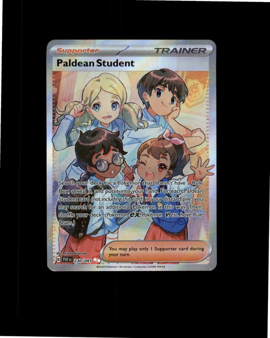 Pokemon Paldean Student Ultra Rare SV: Paldean Fates 230/091 NM