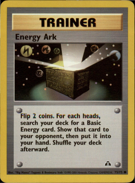 Pokemon Energy Ark Common Neo Discovery 75/75 LP Unlimited