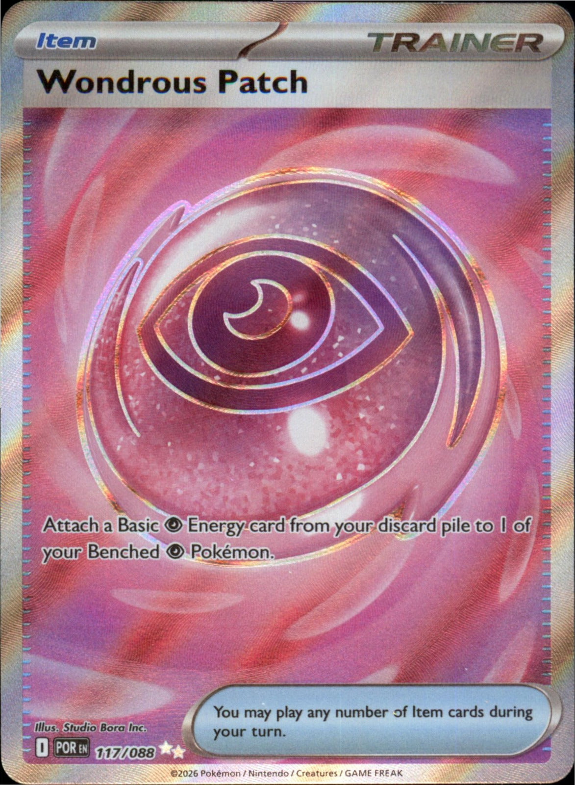 Pokemon Wondrous Patch Ultra Rare ME03: Perfect Order 117/088 NM Holo