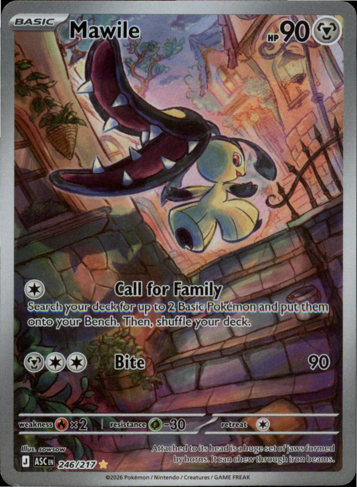 Pokemon Mawile Illustration Rare ME: Ascended Heroes 246/217 NM Holo