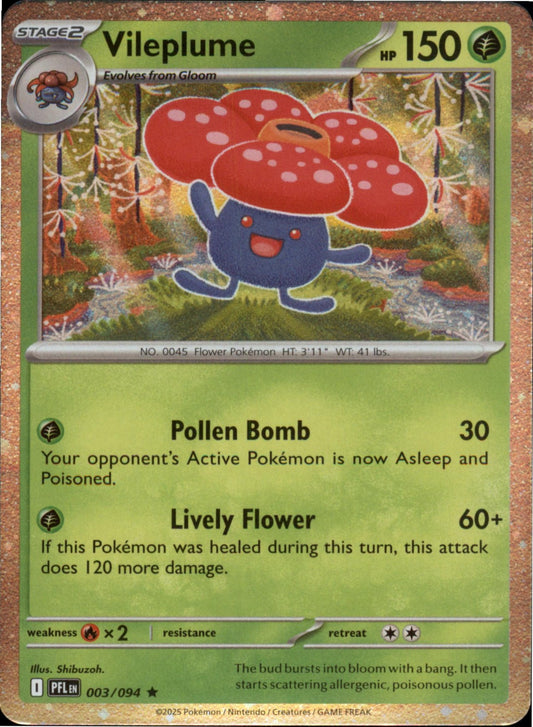 Pokemon Vileplume (Cosmos Holo)  003/094 NM Holo