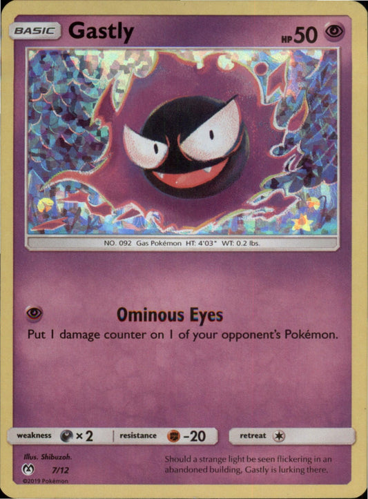 Pokemon Gastly Promo McDonald's Promos 2019 007/012 NM Holo