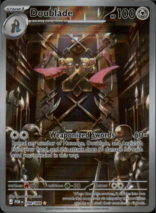Pokemon Doublade Illustration Rare ME03: Perfect Order 098/088 NM