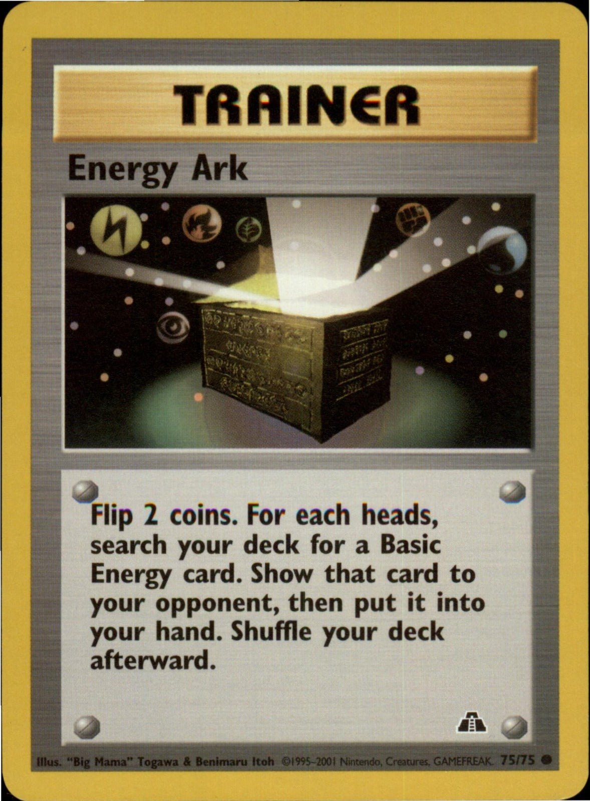 Pokemon Energy Ark Common Neo Discovery 75/75 NM