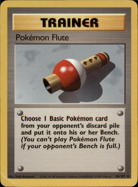 Pokemon Pokemon Flute Uncommon Base Set 086/102 LP