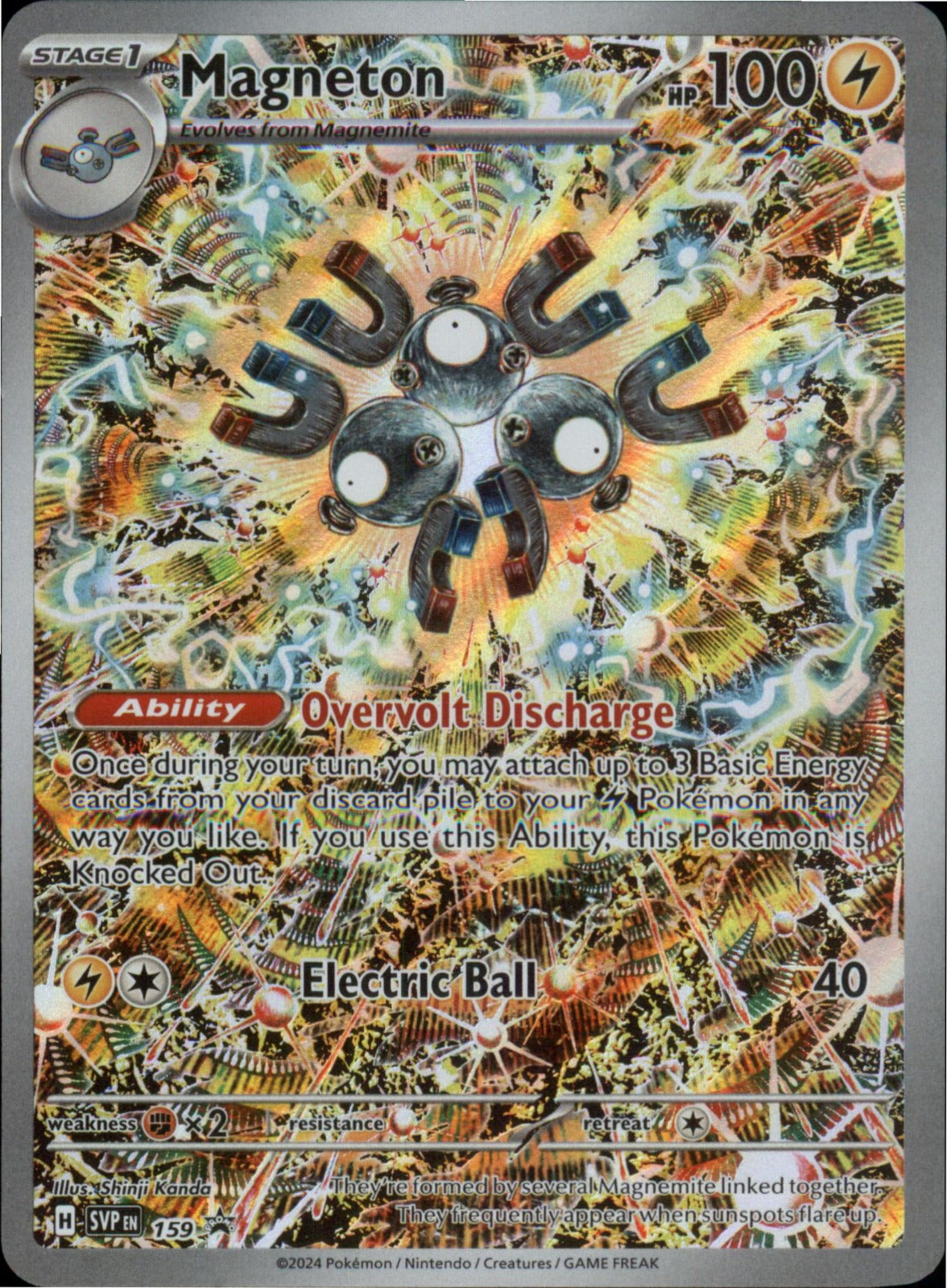 Pokemon Magneton Promo SV: Scarlet & Violet Promo Cards 159 NM Holo