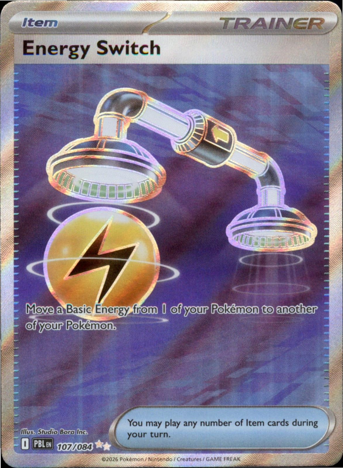 Pokemon Energy Switch Ultra Rare ME05: Pitch Black 107/084 NM Holo