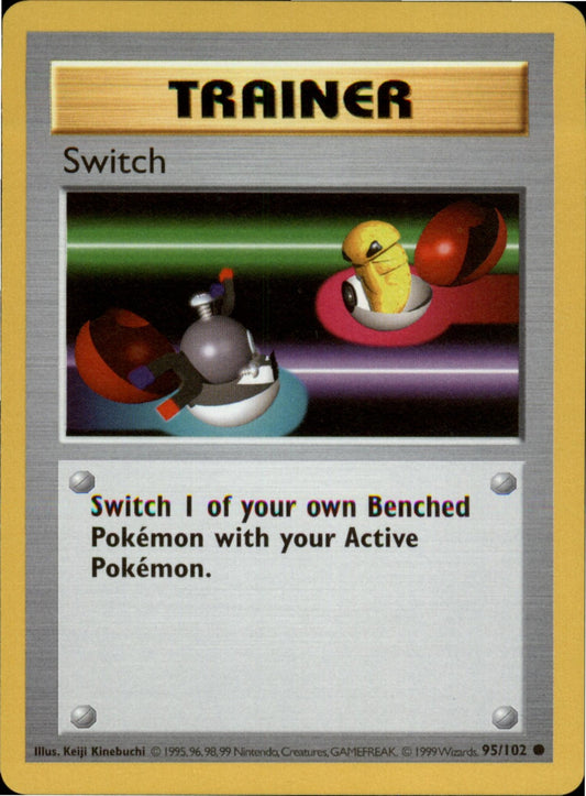 Pokemon Switch Common Base Set (Shadowless) 095/102 NM Unlimited