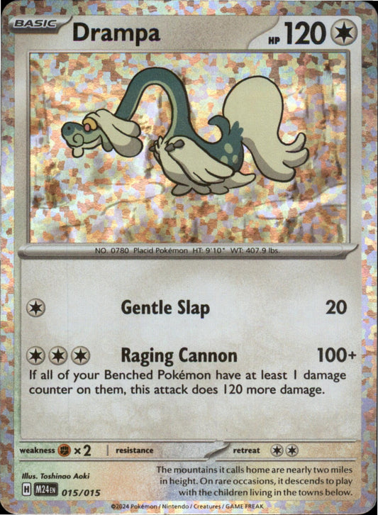 Pokemon Drampa Promo McDonald's Promos 2024 015/015 NM Holo
