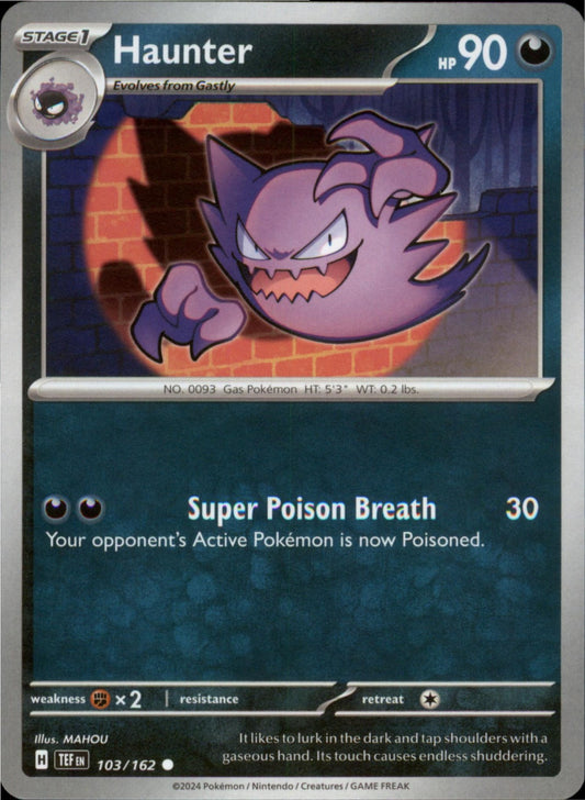 Pokemon Haunter Common SV05: Temporal Forces 103/162 NM