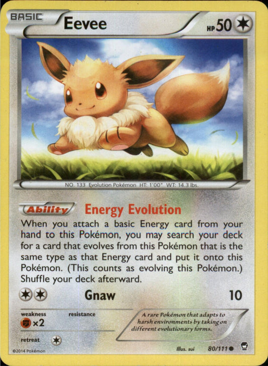 Pokemon Eevee Common XY - Furious Fists 80/111 LP