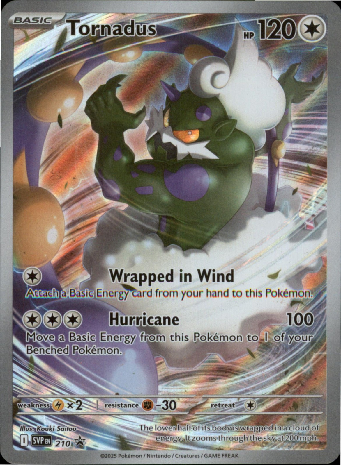 Pokemon Tornadus Promo SV: Scarlet & Violet Promo Cards 210 NM Holo