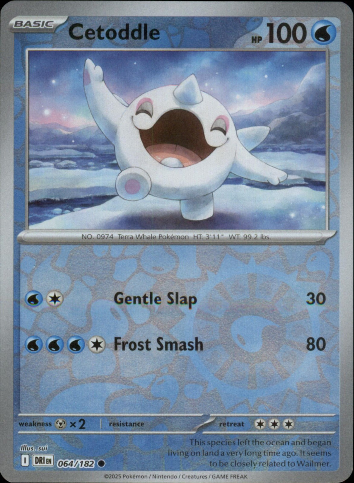 Pokemon Cetoddle Common SV10: Destined Rivals 064/182 NM Reverse Holo