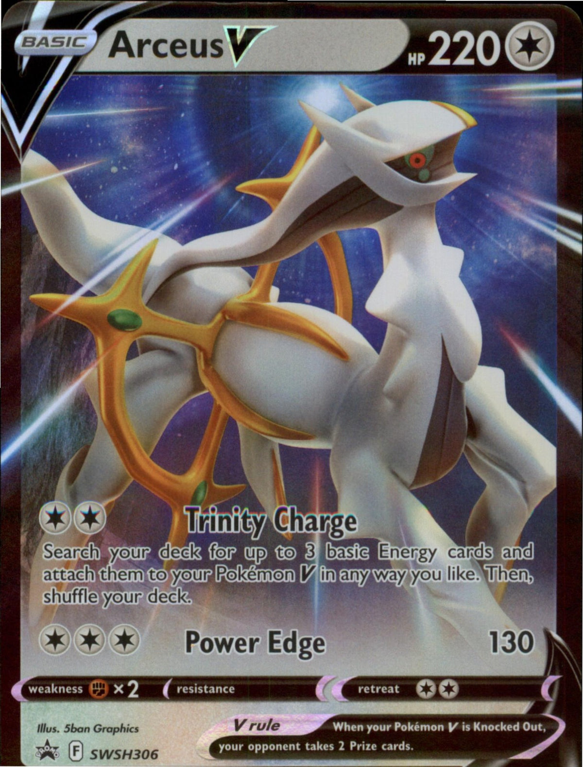 Pokemon Arceus V Promo SWSH: Sword & Shield Promo Cards SWSH306 NM Holo