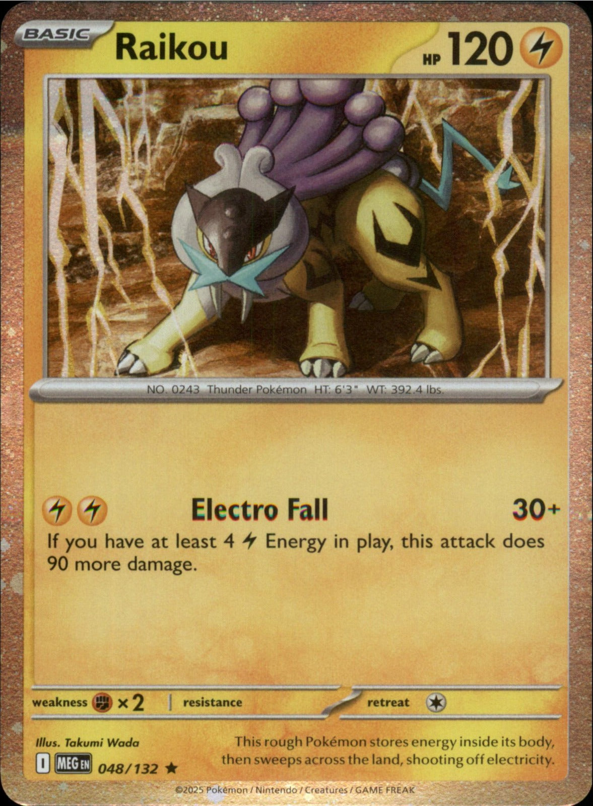 Pokemon Raikou (Cosmos Holo) Promo Miscellaneous Cards & Products 048/132 NM