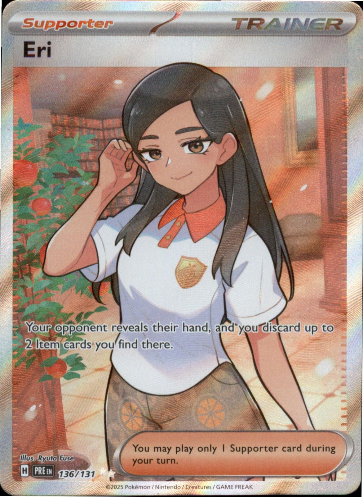 Pokemon Eri Ultra Rare SV: Prismatic Evolutions 136/131 NM