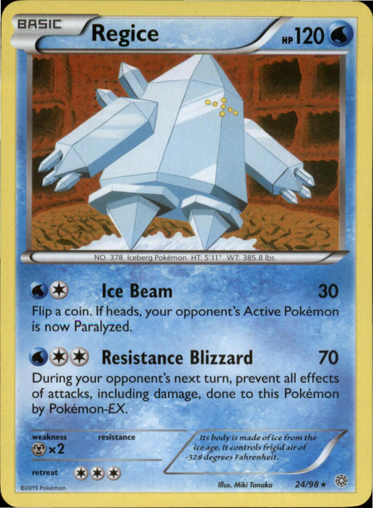 Pokemon Regice Rare XY - Ancient Origins 24/98 NM