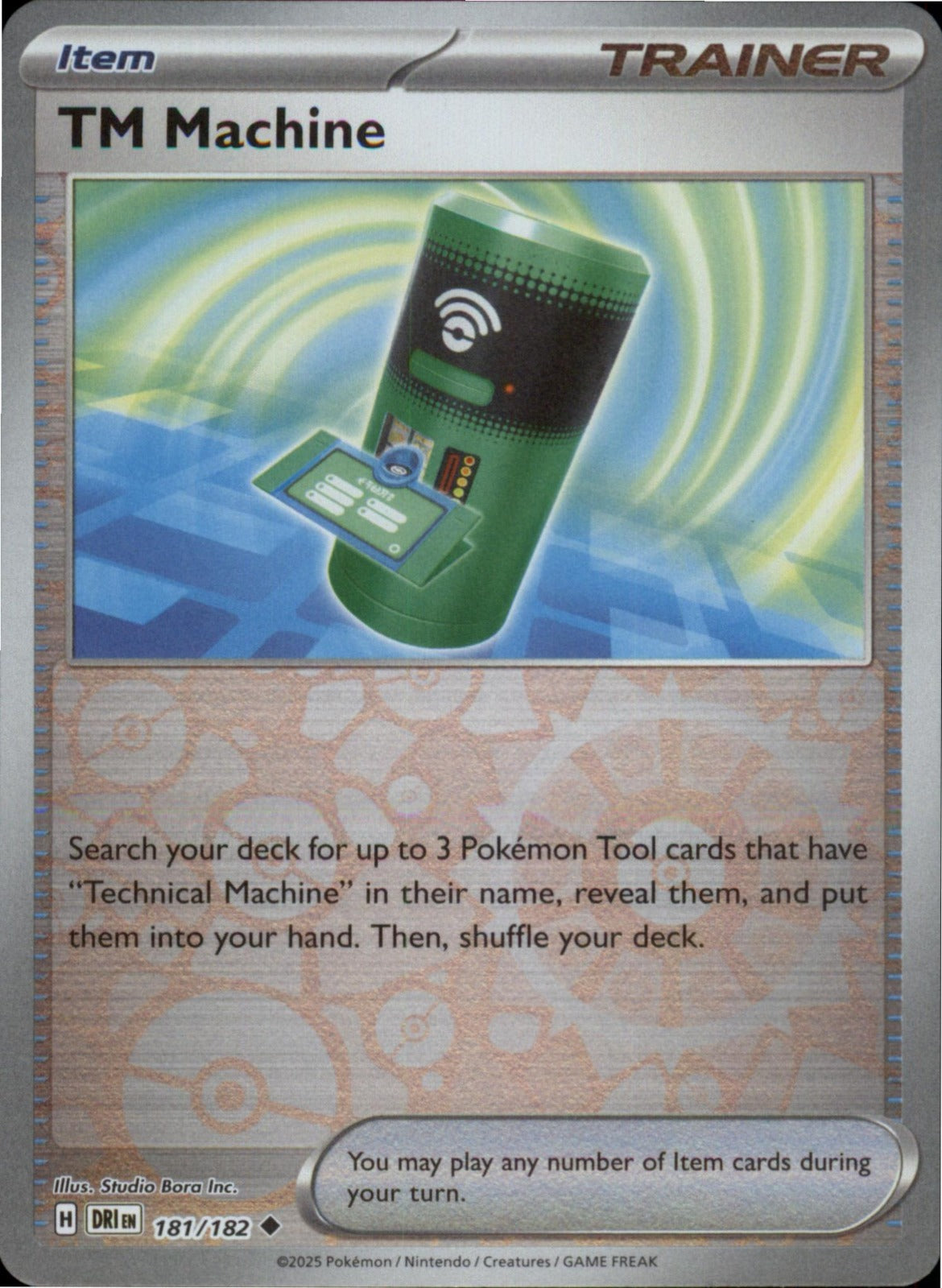 Pokemon TM Machine Uncommon SV10: Destined Rivals 181/182 NM Reverse Holo